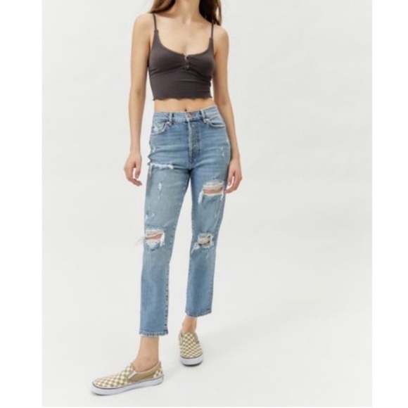 BDG urban outfitters Slim Straight distressed jeans light wash size 25 - Picture 1 of 8